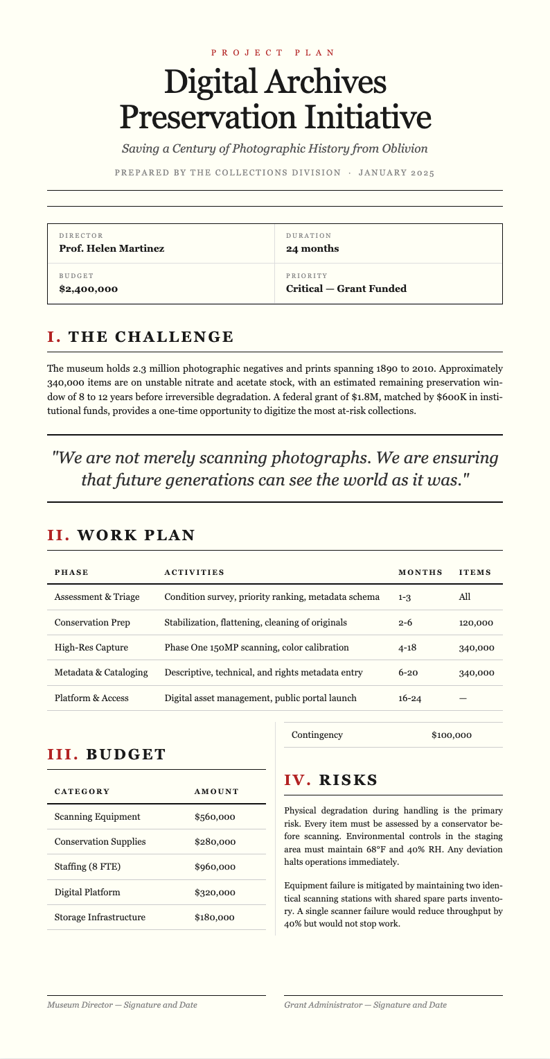 New York Editorial project plan